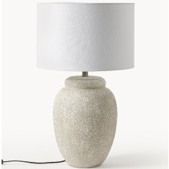 Lampada da tavolo grande con base in ceramica Bodhi