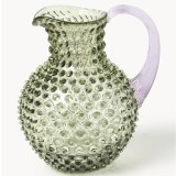 Brocca in vetro soffiato Hobnail 2 L