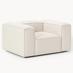 Poltrona in misto lino Lennon